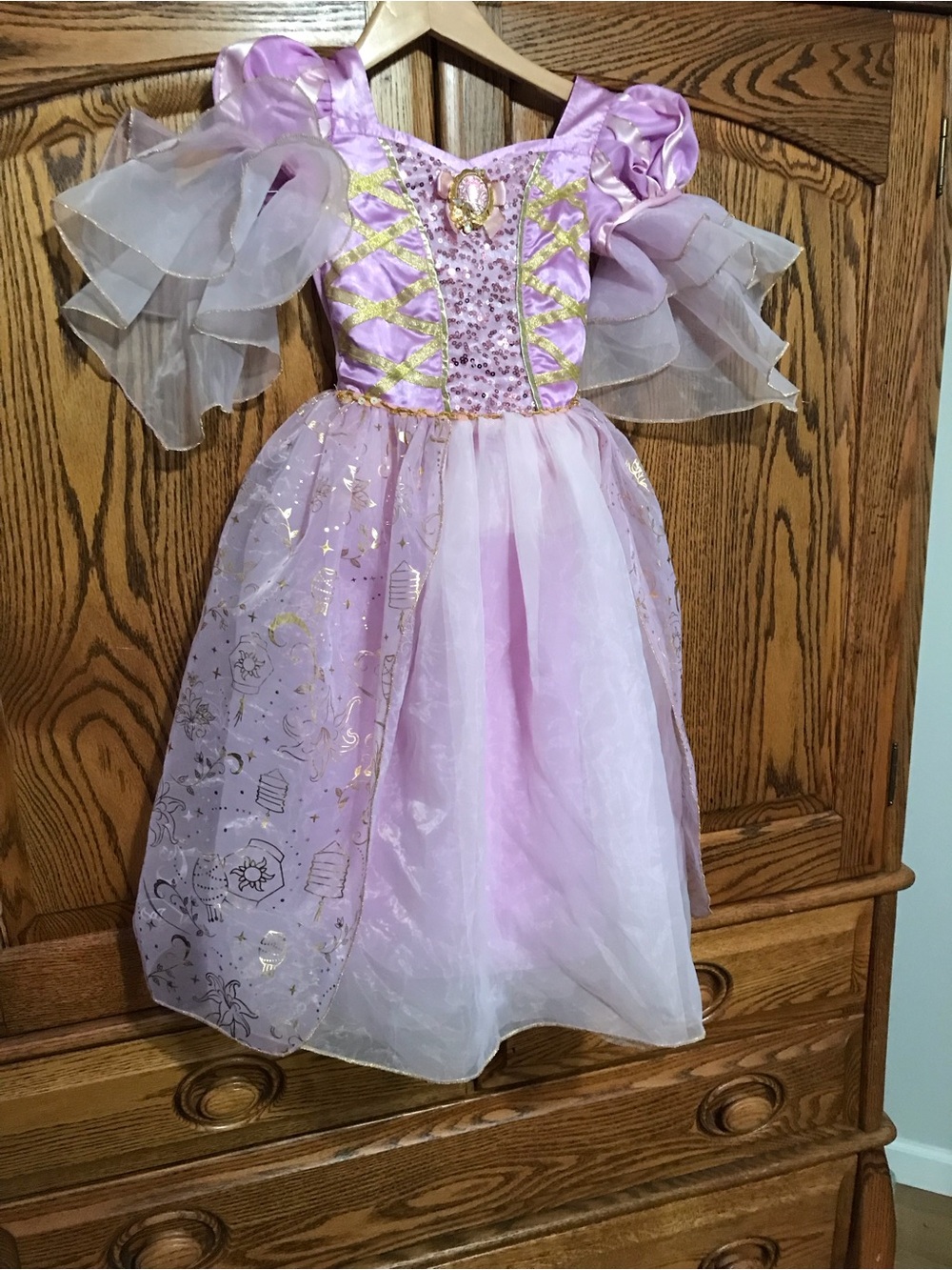 Disney Store Rapunzel Costume Dress Size 5/6 Halloween Dress Up